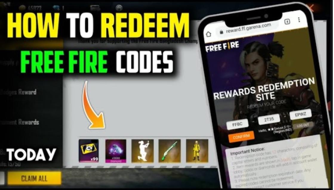 Garena Free Fire redeem codes