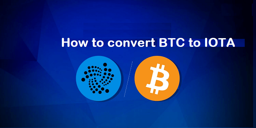 convert BTC to IOTA