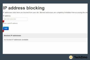 How to Block Ip Address 