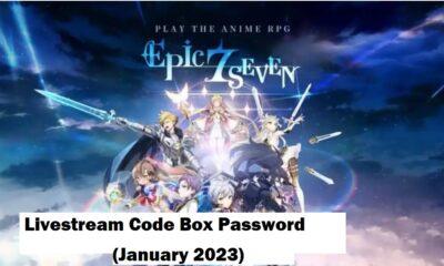 Epic Seven Livestream Code Box Password