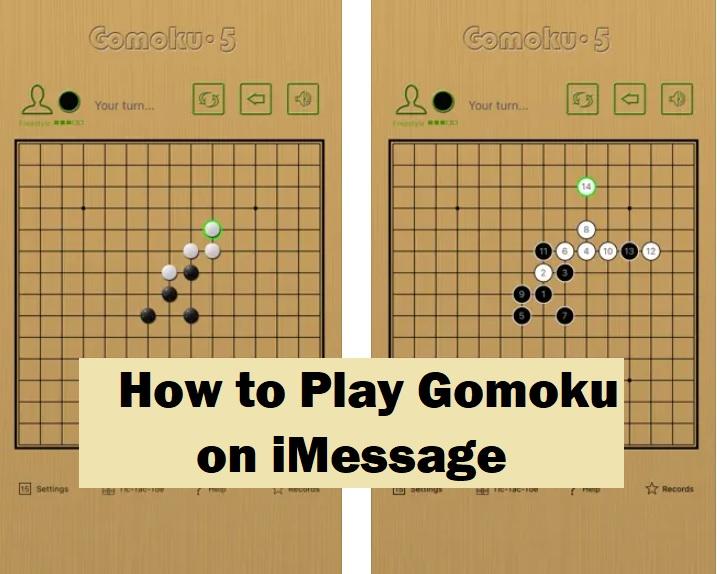 How to play Gomoku on iMessage
