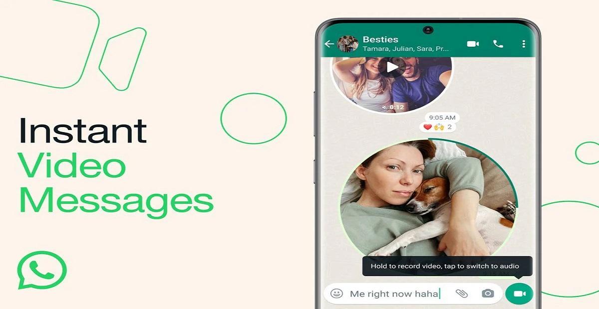 whatsApp video message feature