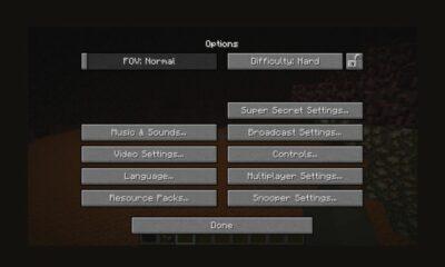 how to change the difficulty in minecraft