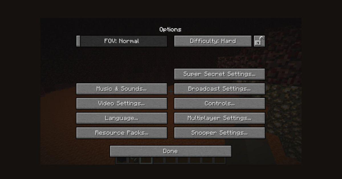 how to change the difficulty in minecraft