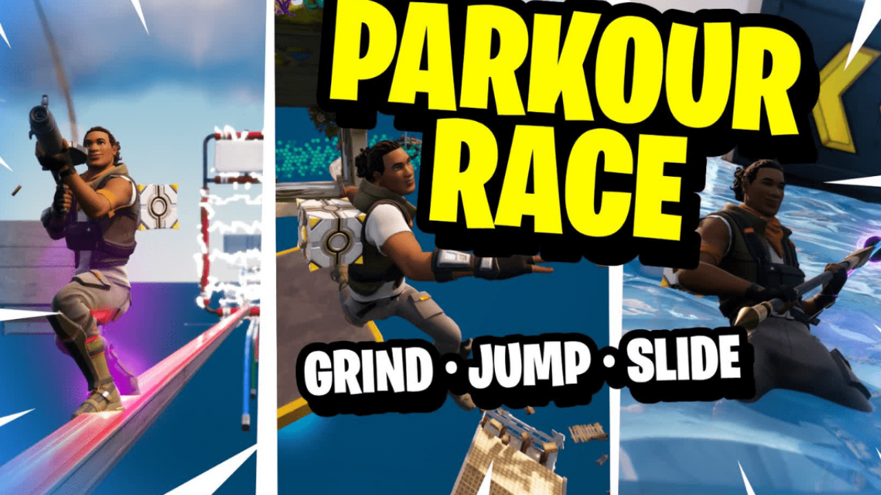 Parkour Race Gameplay - fast Levels - poki 
